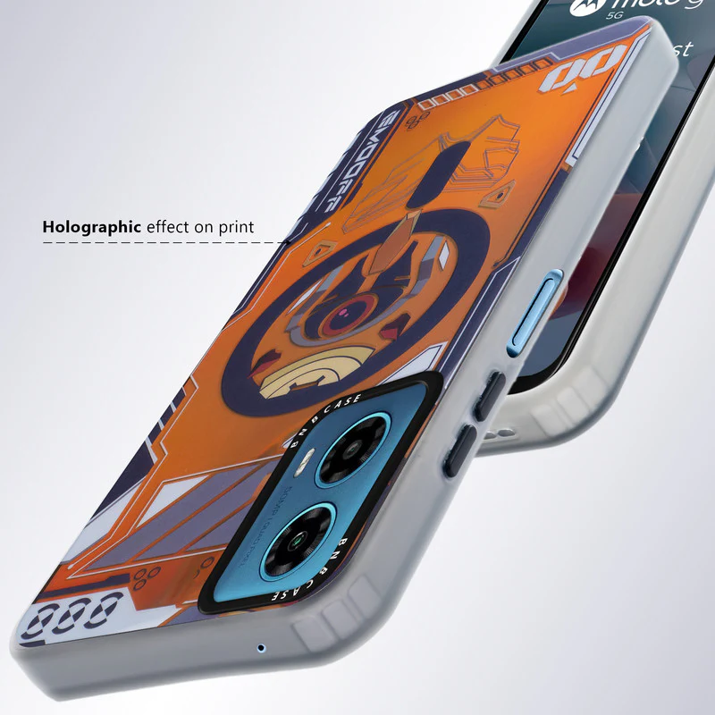 Colorful Reflective Circuit Prints Hard Back Protector Case For Motorola G34 5G - Image 6