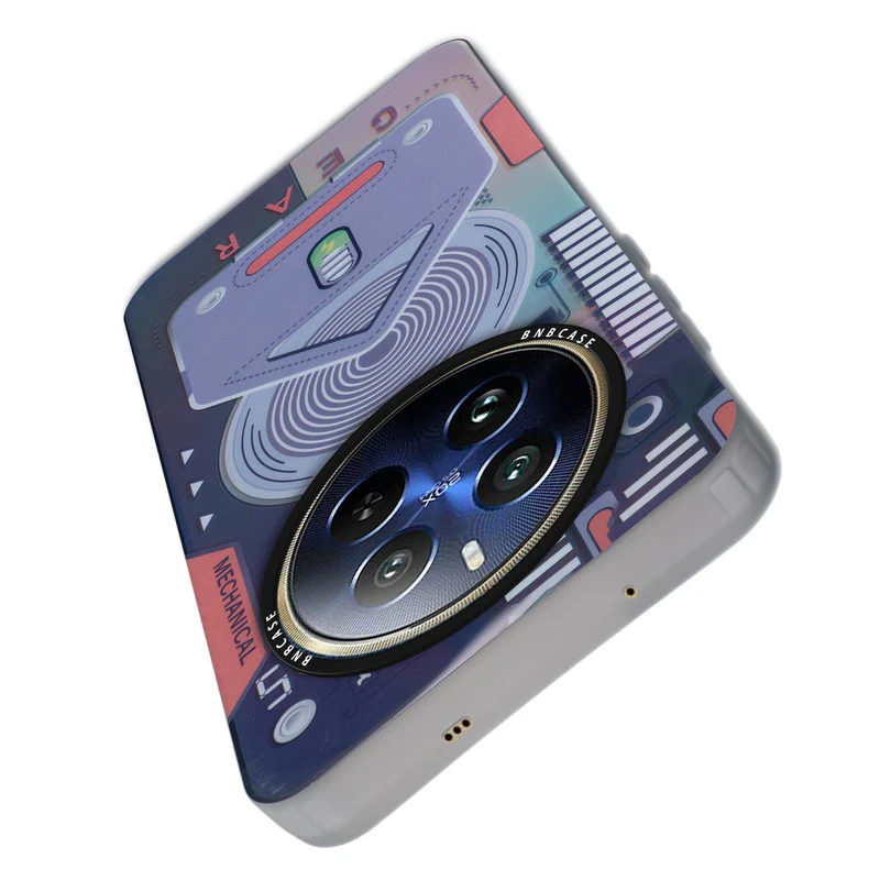 Colorful Reflective Circuit Prints Hard Back Protector Case For Realme 12 Pro Plus 5G - Image 11
