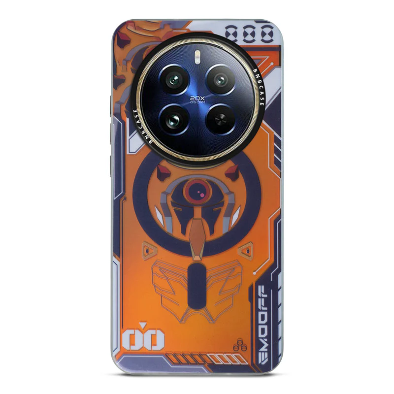 Colorful Reflective Circuit Prints Hard Back Protector Case For Realme 12 Pro Plus 5G - Image 24