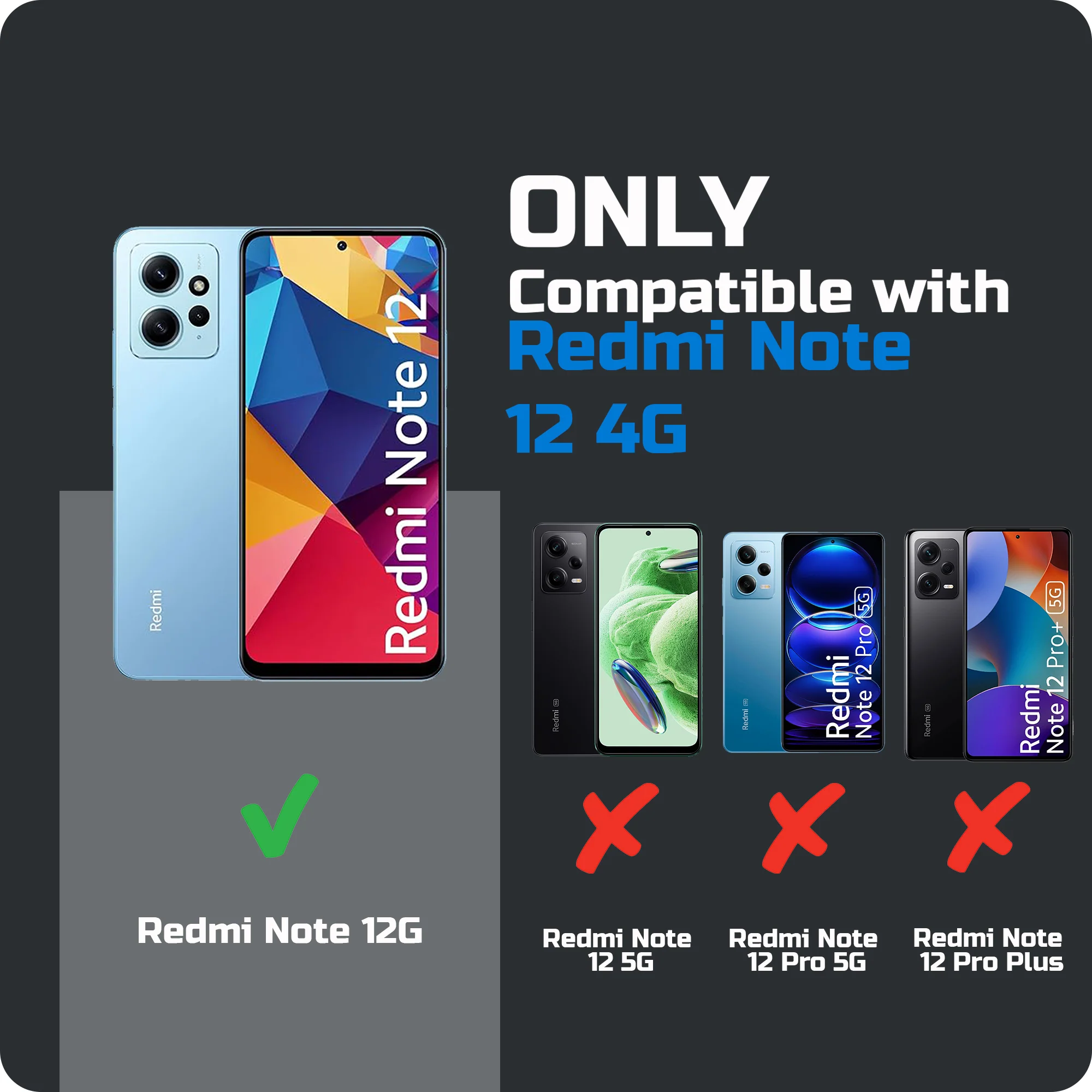 Colorful Reflective Circuit Prints Hard Back Protector Case For Redmi Note 12 4G - Image 51