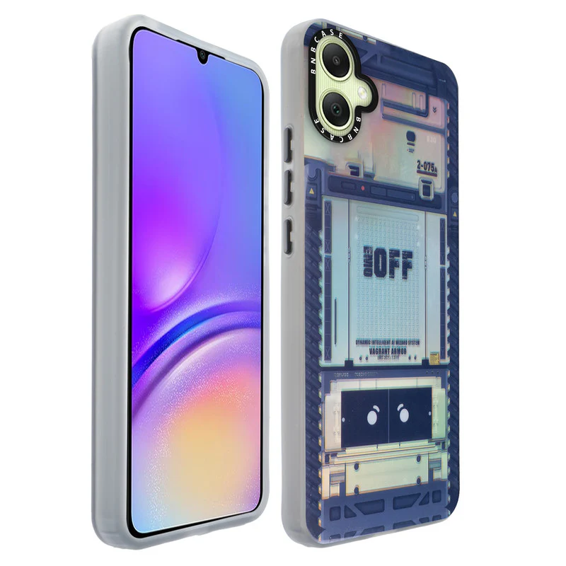 Colorful Reflective Circuit Prints Hard Back Protector Case For Samsung A05 - Image 50