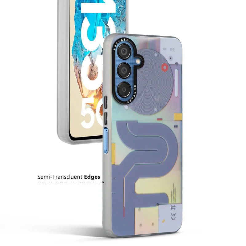 Colorful Reflective Circuit Prints Hard Back Protector Case For Samsung M35 5G - Image 22