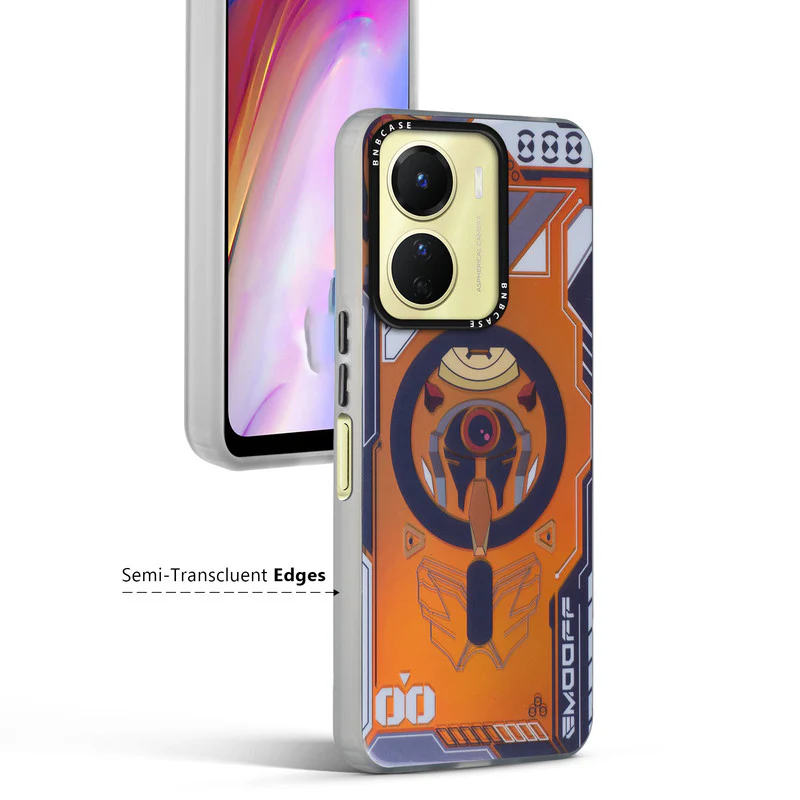 Colorful Reflective Circuit Prints Hard Back Protector Case For Vivo T2x 5G - Image 5