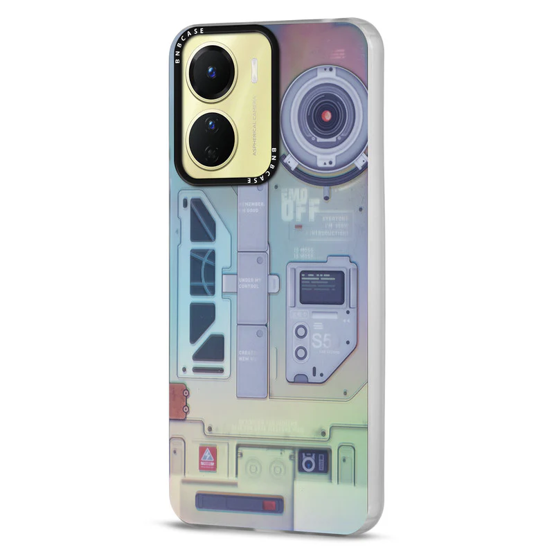 Colorful Reflective Circuit Prints Hard Back Protector Case For Vivo T2x 5G - Image 70