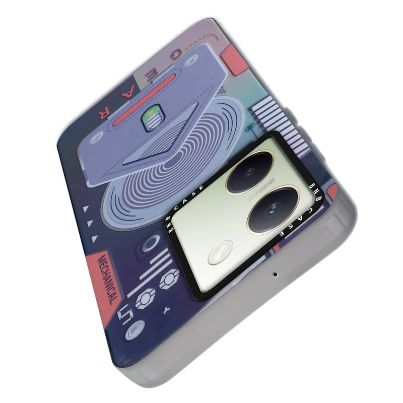 Colorful Reflective Circuit Prints Hard Back Protector Case For Vivo Y200 Pro 5G - Image 11