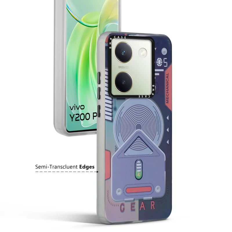 Colorful Reflective Circuit Prints Hard Back Protector Case For Vivo Y200 Pro 5G - Image 12