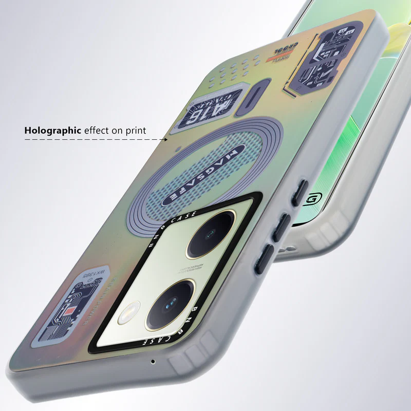 Colorful Reflective Circuit Prints Hard Back Protector Case For Vivo Y200 Pro 5G - Image 20