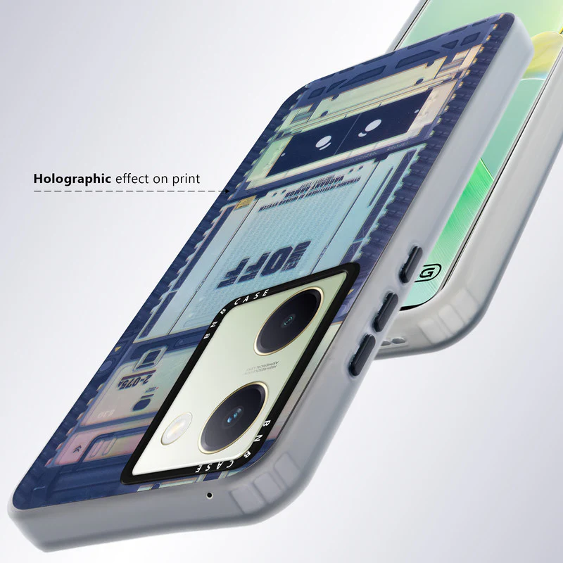 Colorful Reflective Circuit Prints Hard Back Protector Case For Vivo Y200 Pro 5G - Image 41