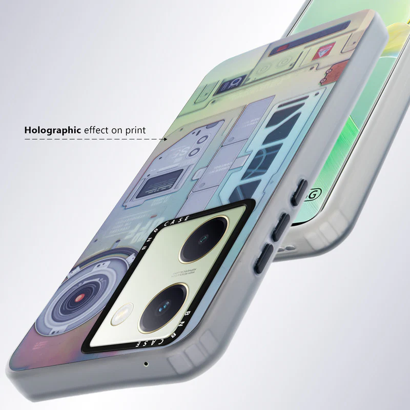 Colorful Reflective Circuit Prints Hard Back Protector Case For Vivo Y300 Plus 5G - Image 67