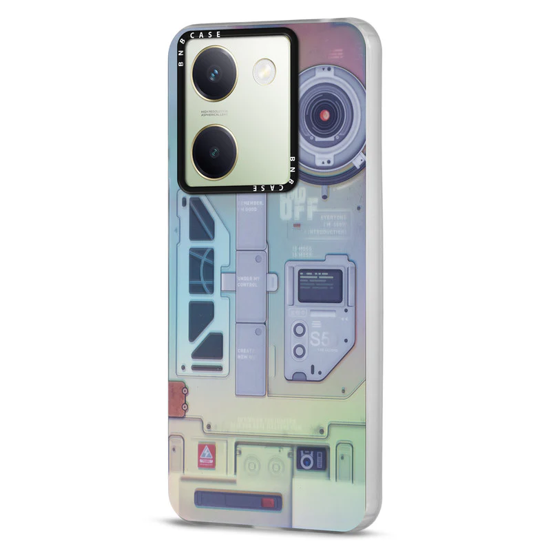 Colorful Reflective Circuit Prints Hard Back Protector Case For Vivo Y300 Plus 5G - Image 68