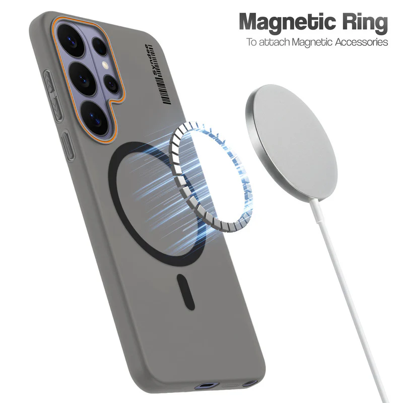 Colourful Frosted Matte Wireless Charging Support Back Cover Case for Samsung S26 Ultra 5G With Raised Camera Protection - Image 3