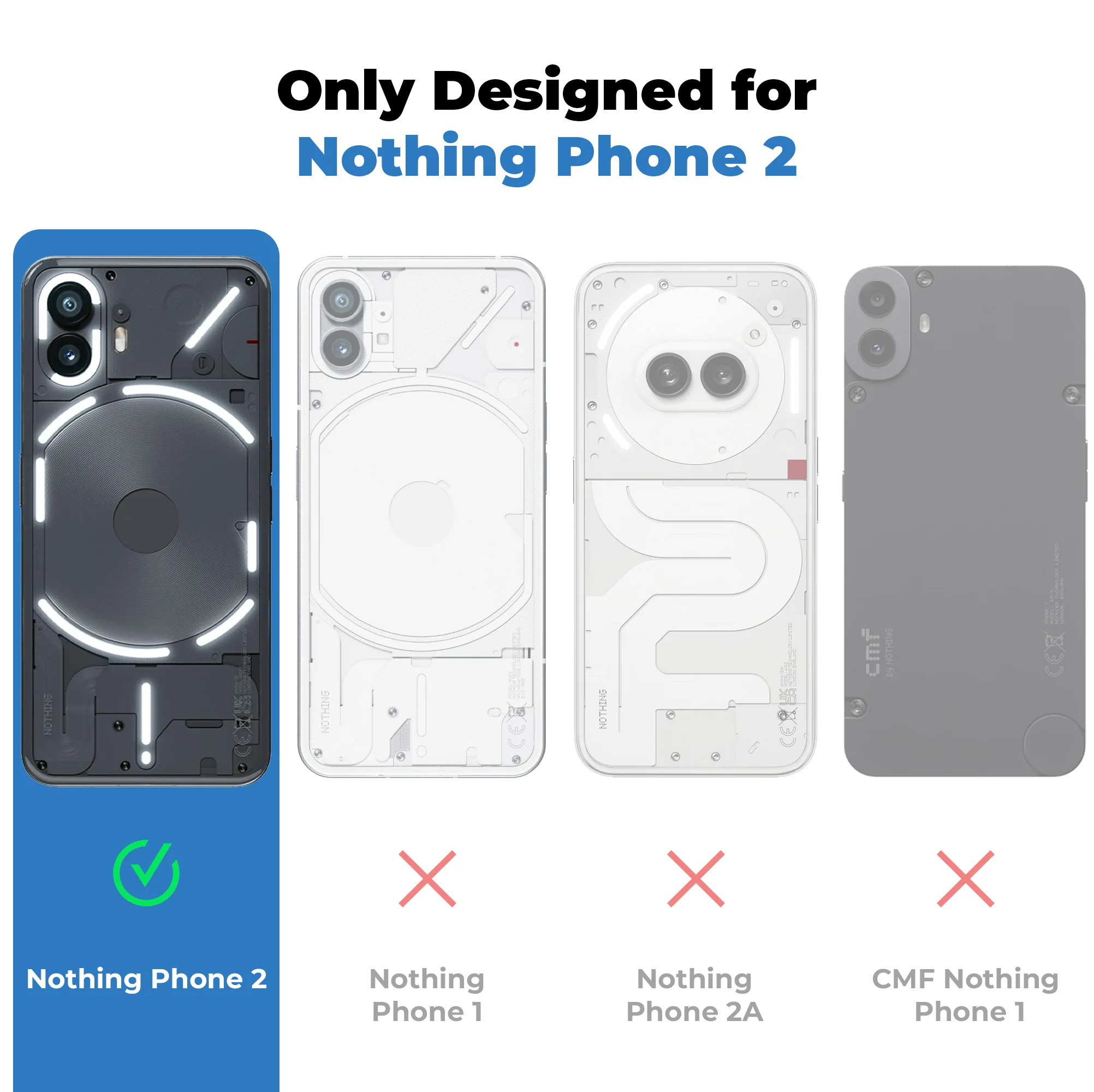 Compact Stylish Hard Case For Nothing Phone 2 - Image 16