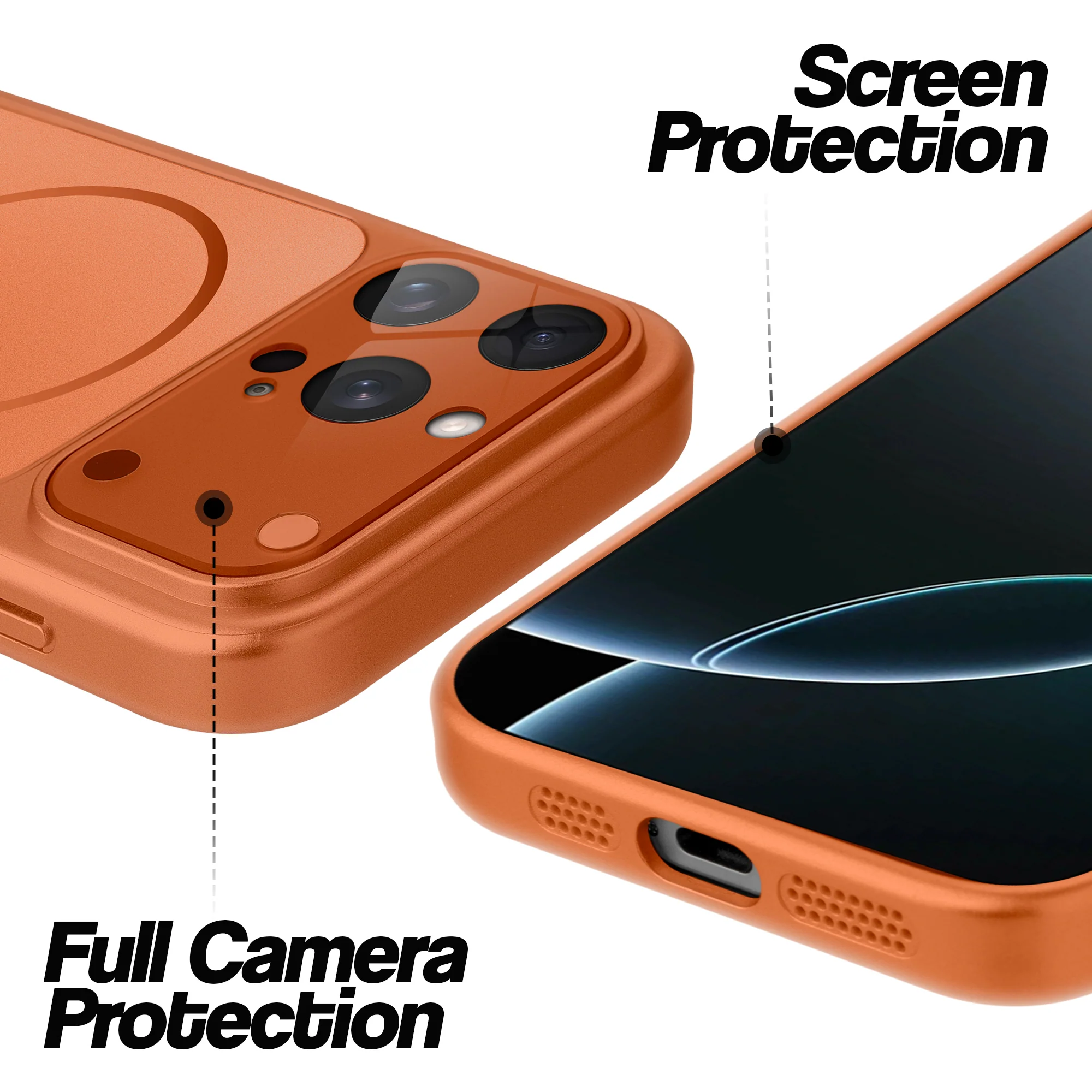 Premium Converter Back Cover Case for Apple iPhone 16 Pro Max with Full Camera Protection - Image 3