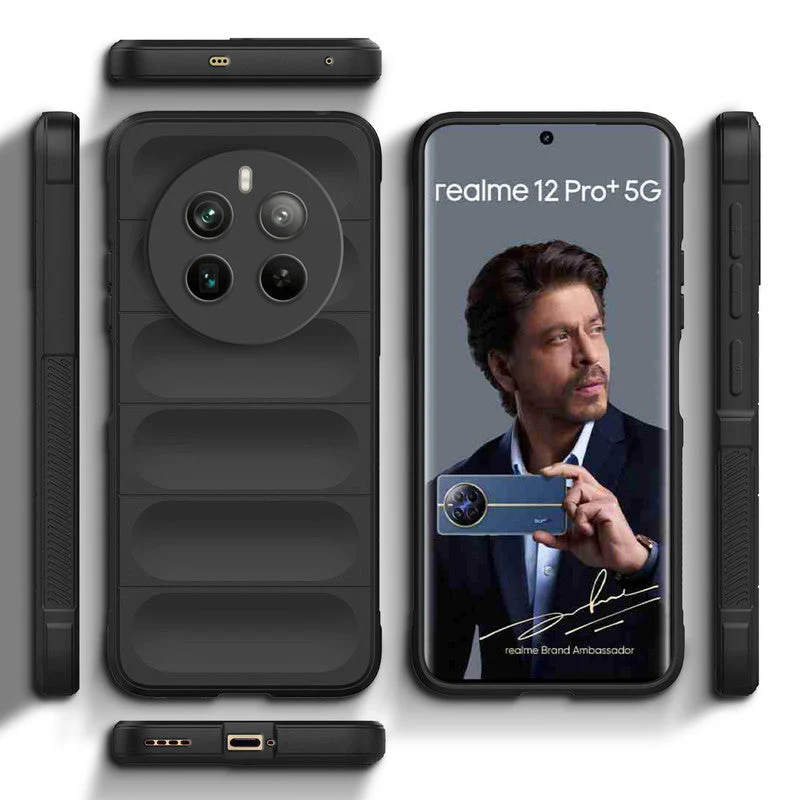 Soft Silicone Comfort Grip Back Cover Case For Realme 12 Pro 5G - Image 3