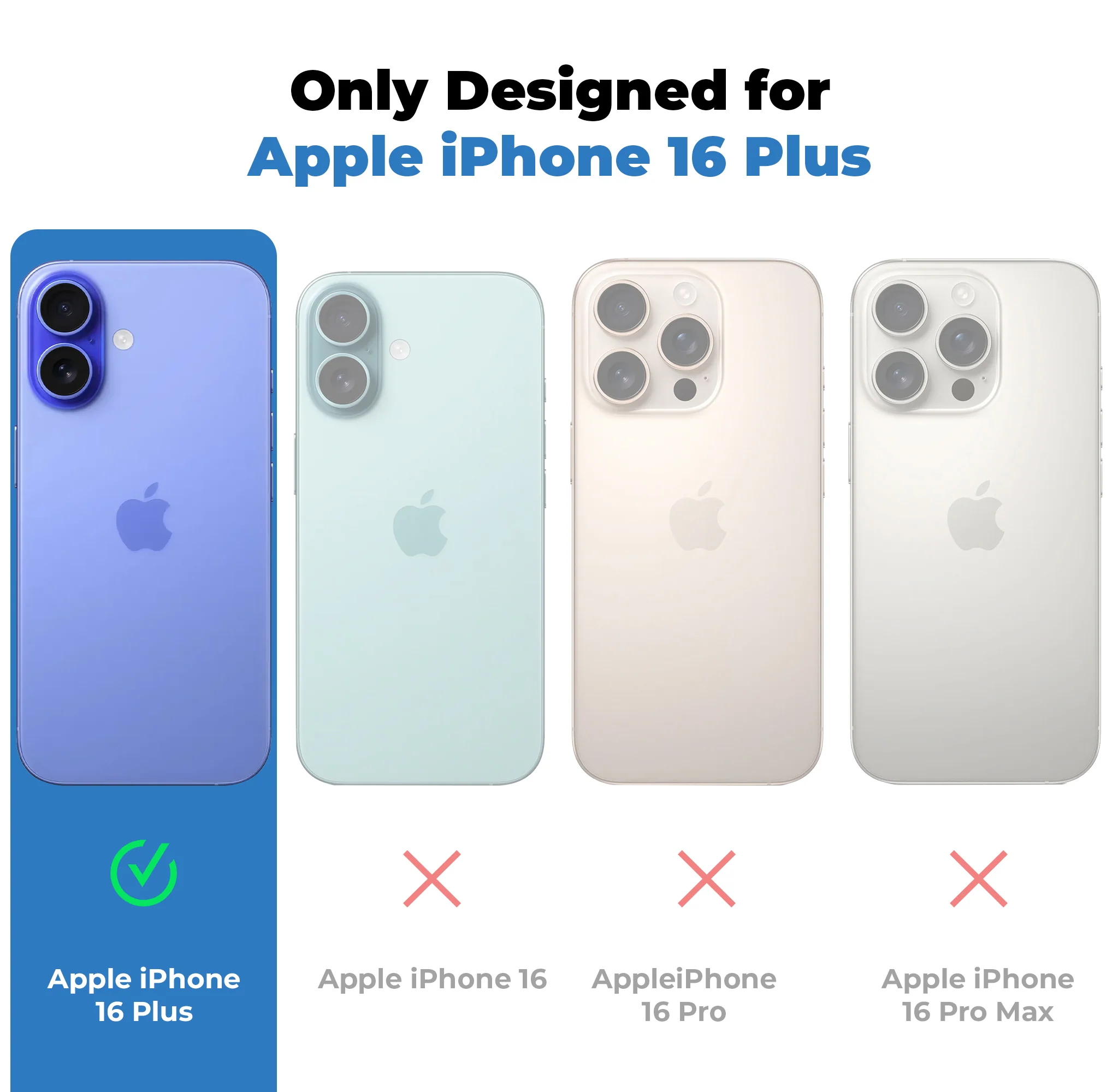 Crystal Clear Airbag Bumper Wireless Charging Support Compatible Back Case For Apple iPhone 16 Plus with Metal Finish Buttons - Image 32