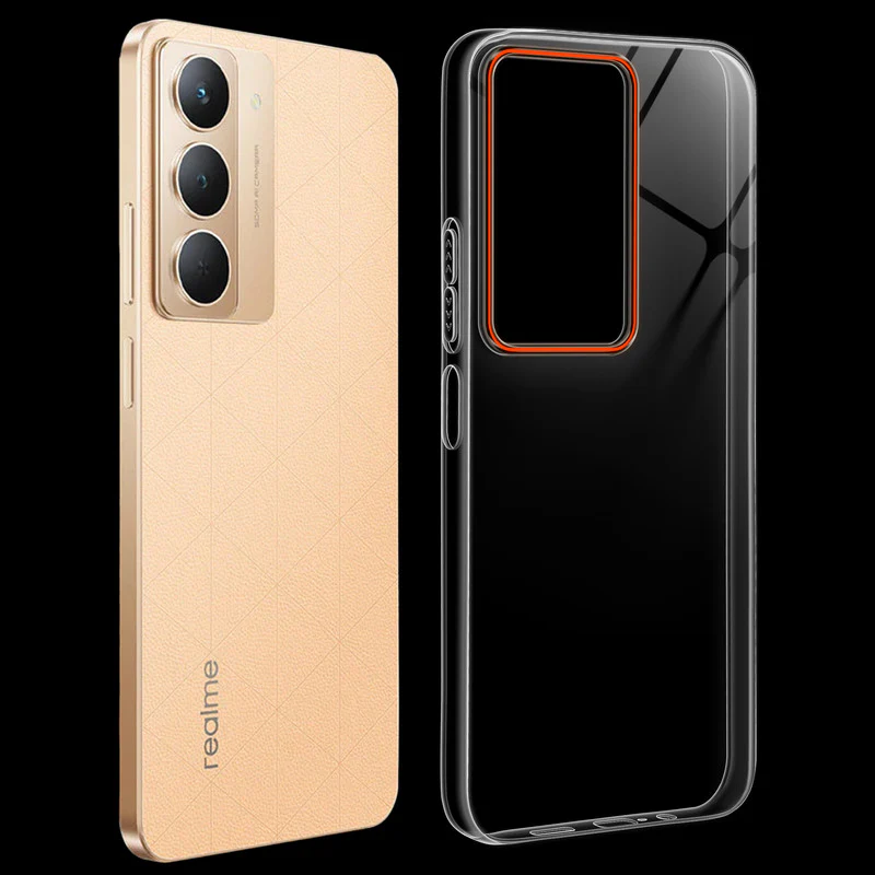 Crystal Clear Anti-Yellow Transparent Back Cover Case With Camera Ring Protection for Realme P3x 5G - Image 6