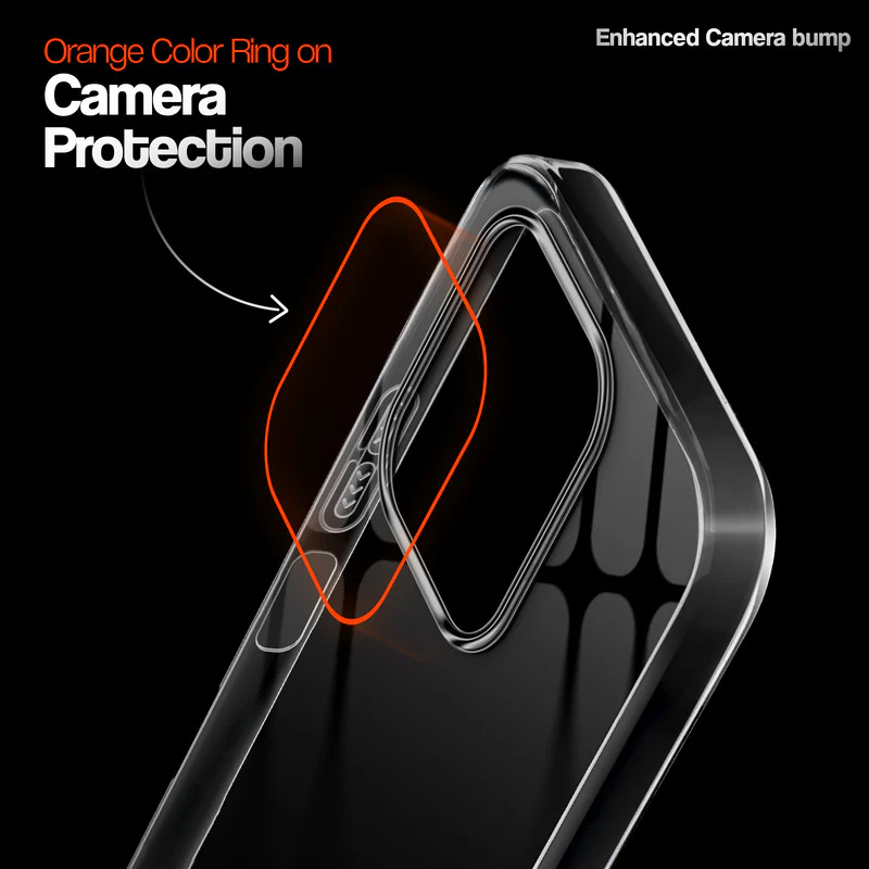 Crystal Clear Anti-Yellow Transparent Back Cover Case With Camera Ring Protection for Redmi 15C 5G - Image 3