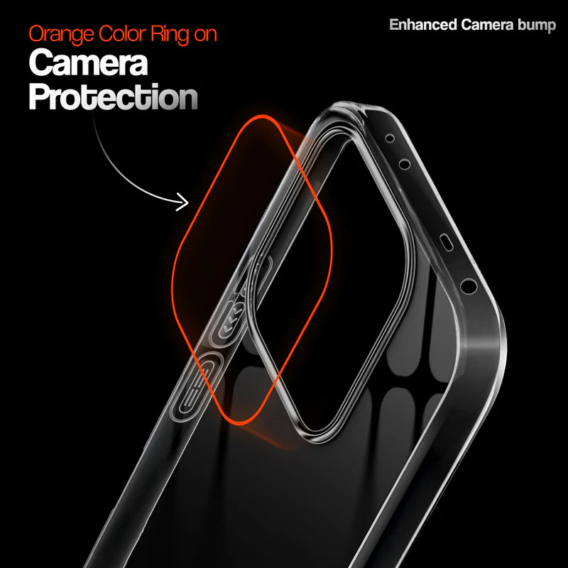 Crystal Clear Anti-Yellow Transparent Back Cover Case With Camera Ring Protection for Redmi Note 14 5G - Image 3