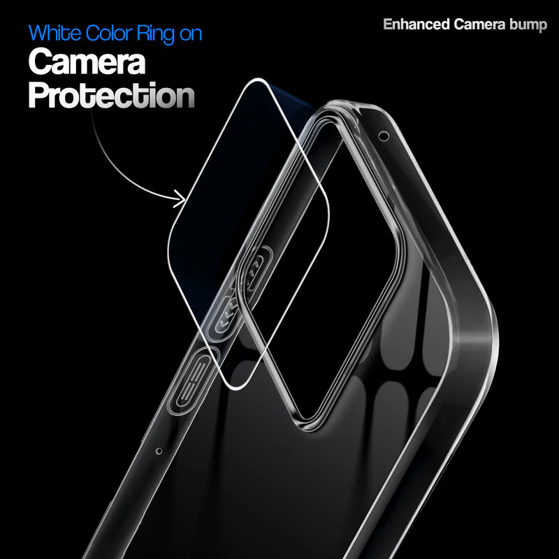 Crystal Clear Anti-Yellow Transparent Back Cover Case With Camera Ring Protection for Motorola G86 Power 5G - Image 15