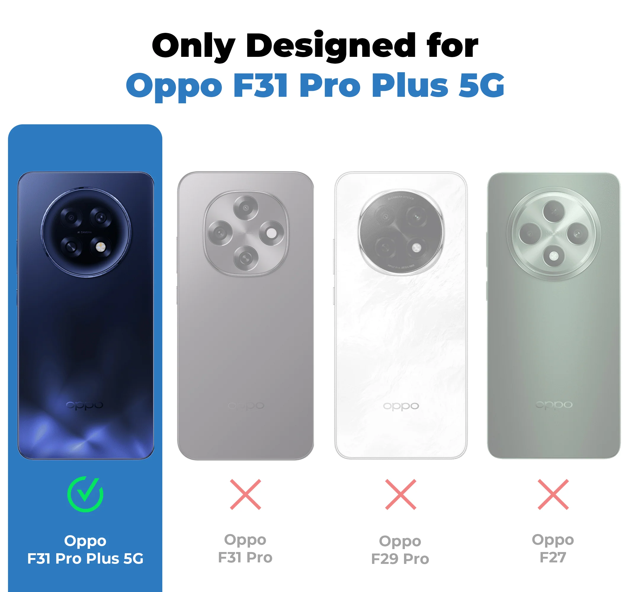 Crystal Clear Anti-Yellow Transparent Back Cover Case With Camera Ring Protection for Oppo F31 Pro Plus 5G - Image 2