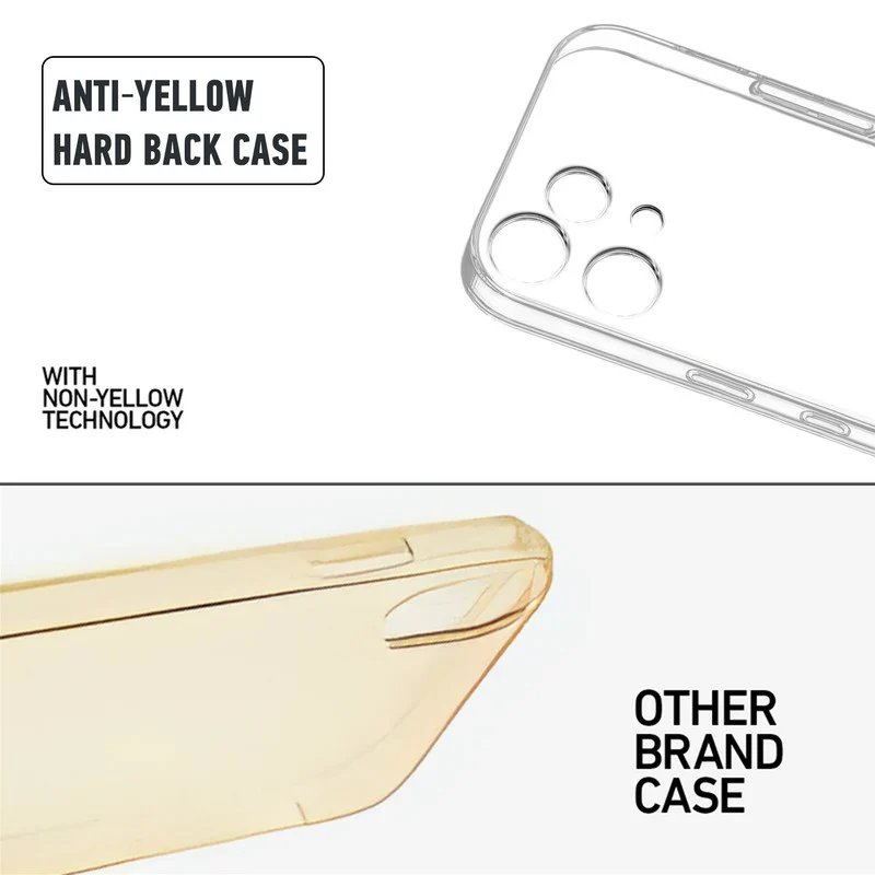 Crystal Clear Hard Anti-Yellow Transparent Back Cover Case For Nothing Phone 3A Lite 5G - Image 7