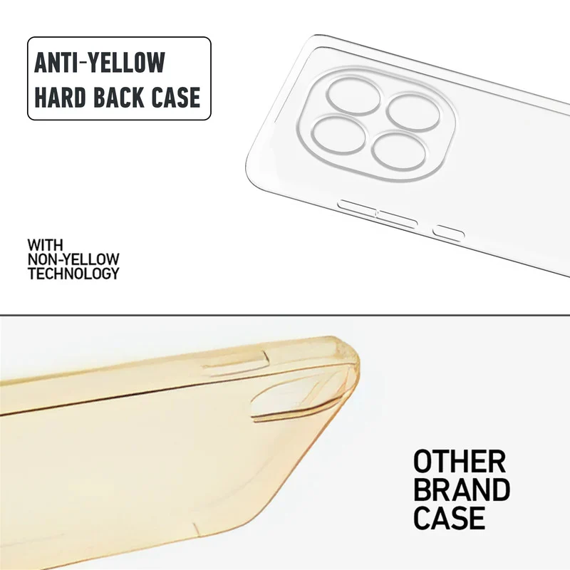 Crystal Clear Hard Anti-Yellow Transparent Back Cover Case For Redmi Note 15 Pro 5G - Image 8