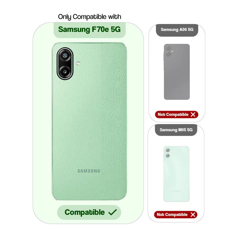 Crystal Clear Hard Anti-Yellow Transparent Back Cover Case For Samsung F70e 5G - Image 2