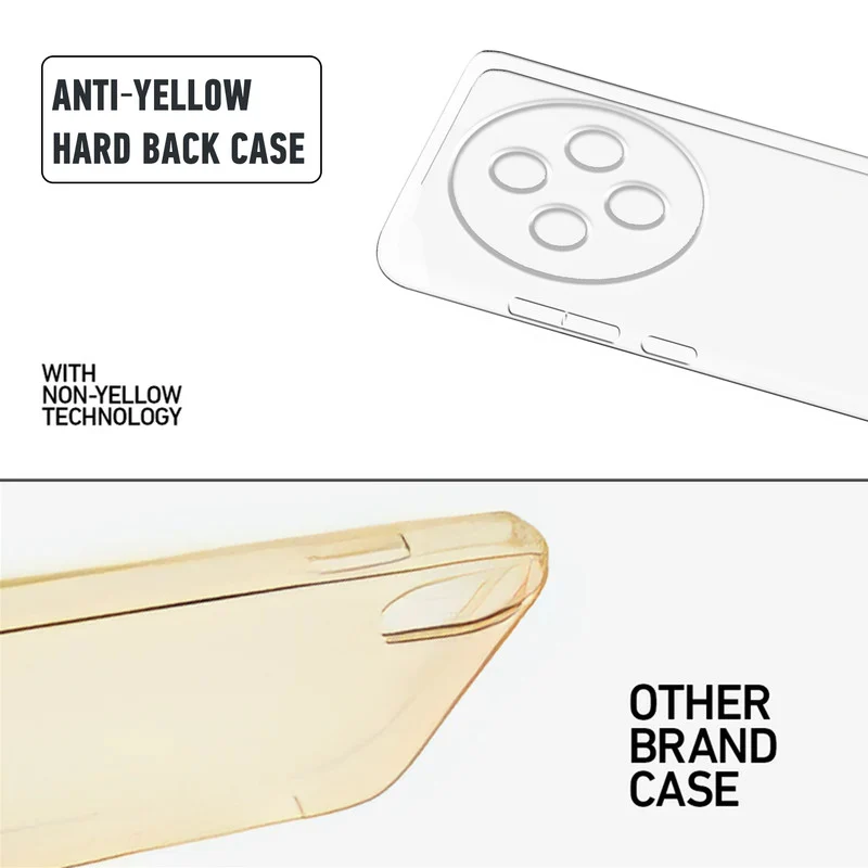Crystal Clear Hard Anti-Yellow Transparent Back Cover Case For Vivo T4 5G - Image 8