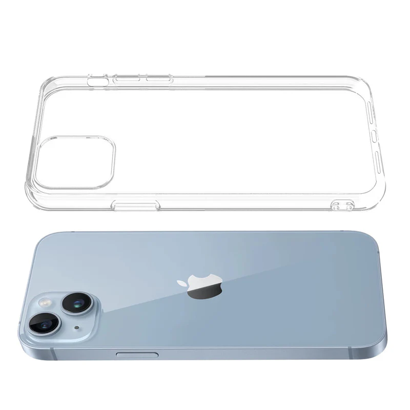 Crystal Clear Hard Back Anti-Yellowing With raised camera edges Phone Case For Apple iPhone 13 Mini - Image 7