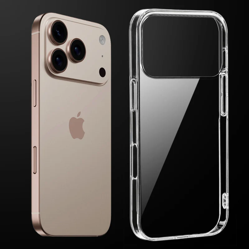 Crystal Clear Hard Anti-Yellow Transparent Back Cover Case For Apple iphone 17 Pro Max