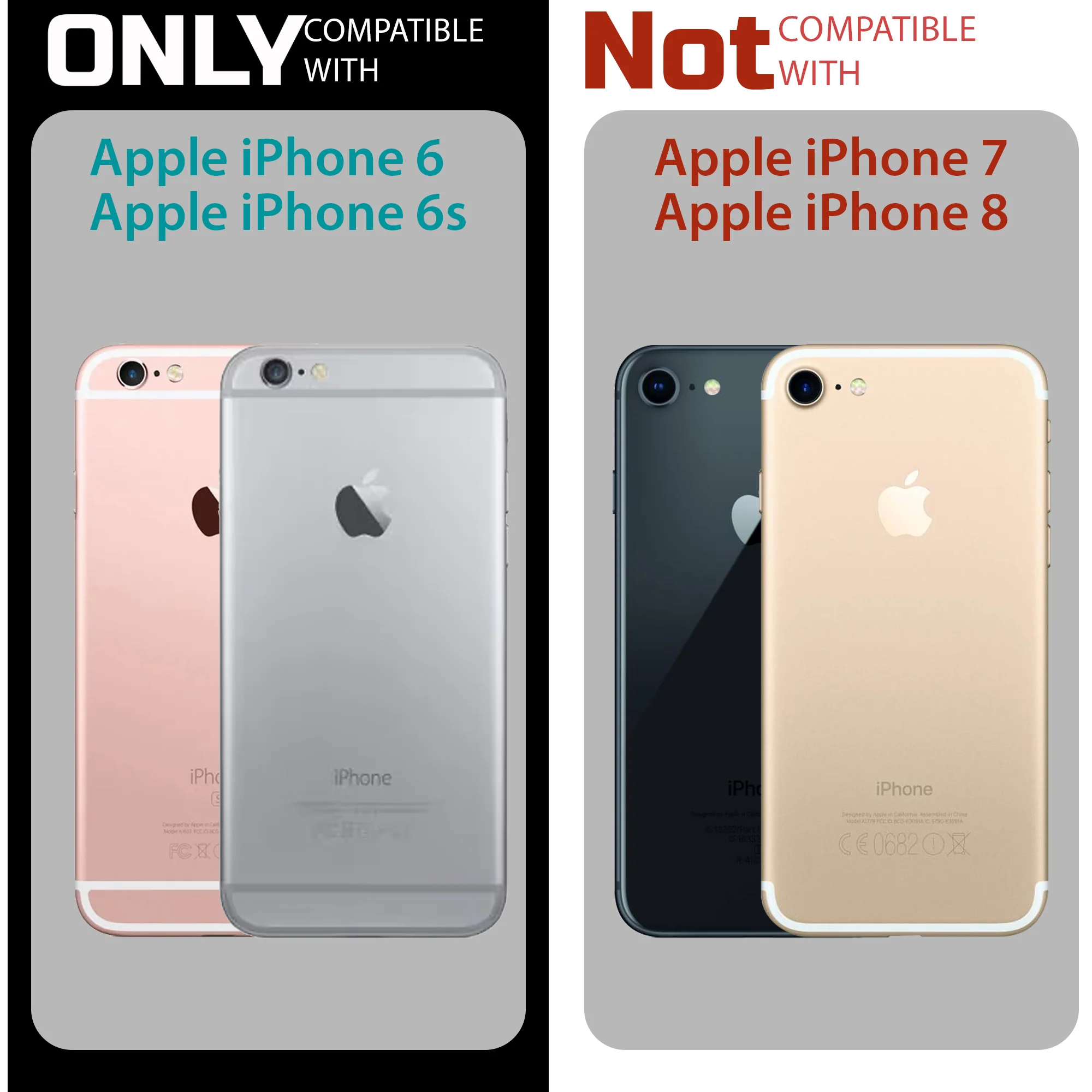 Crystal Clear Hard Back Anti-Yellowing With raised camera edges Phone Case For Apple iPhone 6 - Image 2
