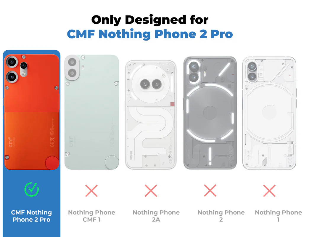 Crystal Clear Hard Anti-Yellow Transparent Back Cover Case For CMF Nothing Phone 2 Pro - Image 2