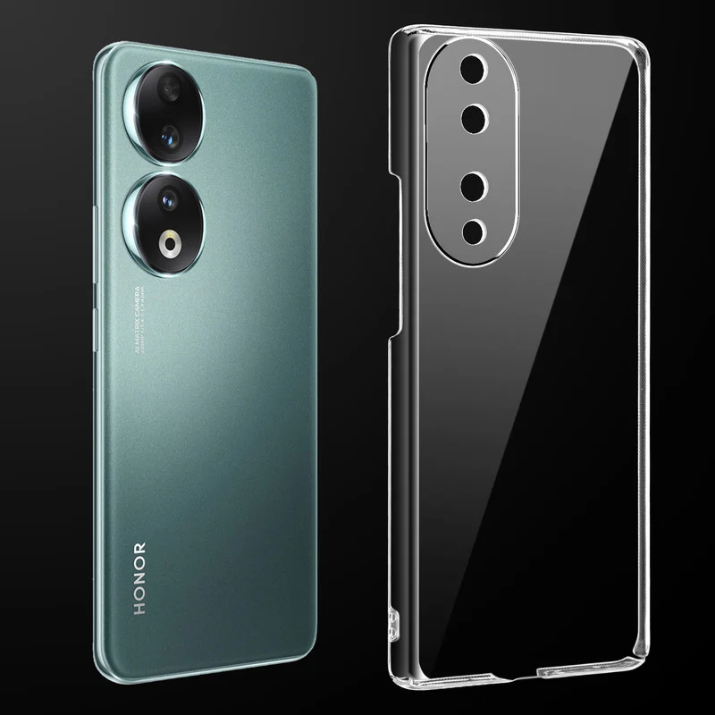 Crystal Clear Hard Anti-Yellow Transparent Back Cover Case For Honor 90 5G