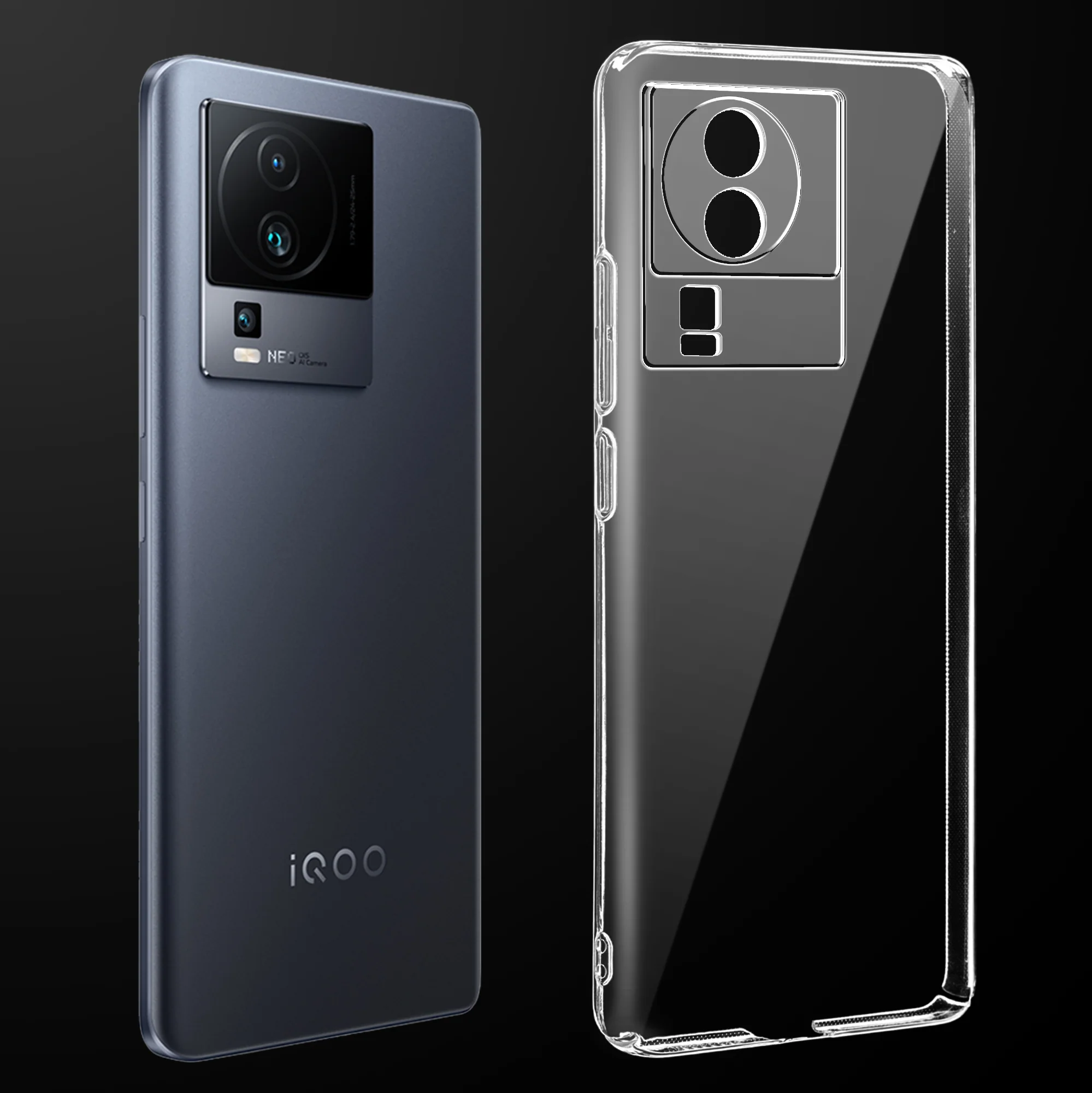 Crystal Clear Hard Anti-Yellow Transparent Back Cover Case For iQOO Neo 7