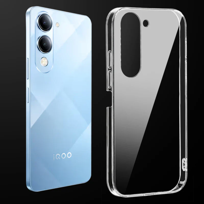 Crystal Clear Hard Anti-Yellow Transparent Back Cover Case For iQoo Z10 Lite 5G