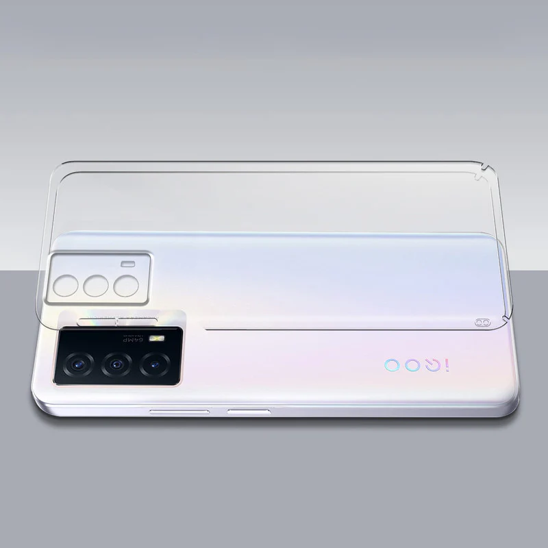 Crystal Clear Hard Anti-Yellow Transparent Back Cover Case For iQOO Z5 - Image 7