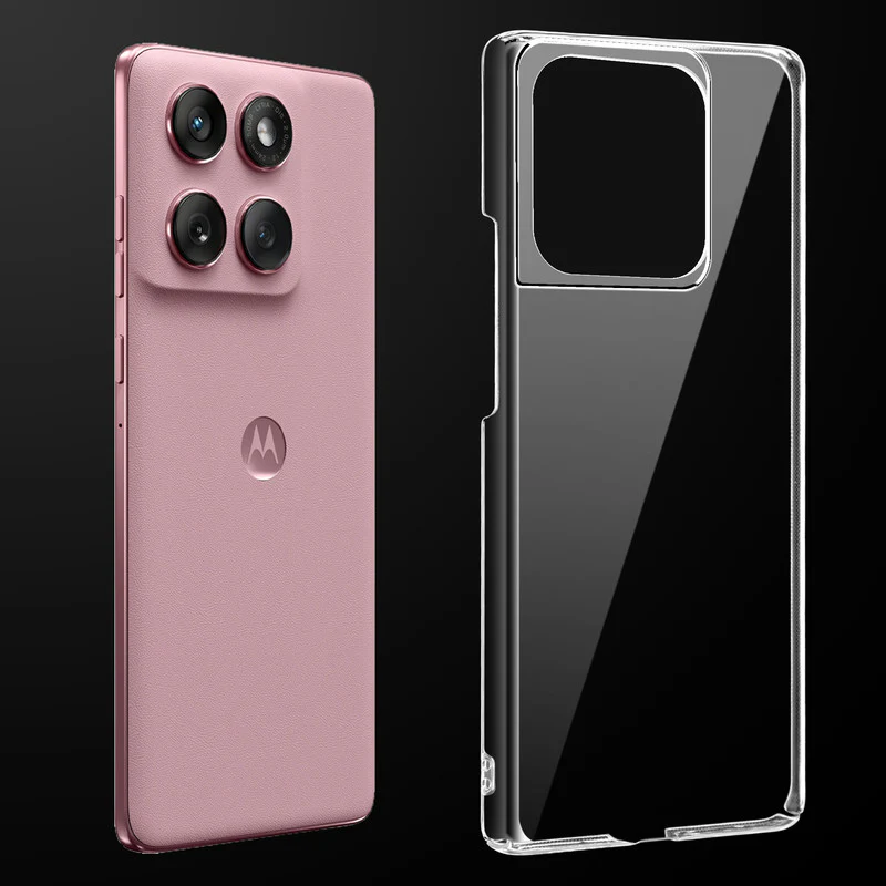 Crystal Clear Hard Anti-Yellow Transparent Back Cover Case For Motorola Edge 60 Fusion 5G