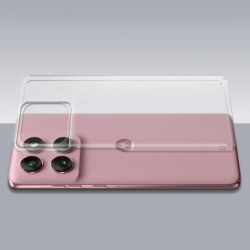 Crystal Clear Hard Anti-Yellow Transparent Back Cover Case For Motorola Edge 60 Fusion 5G - Image 7