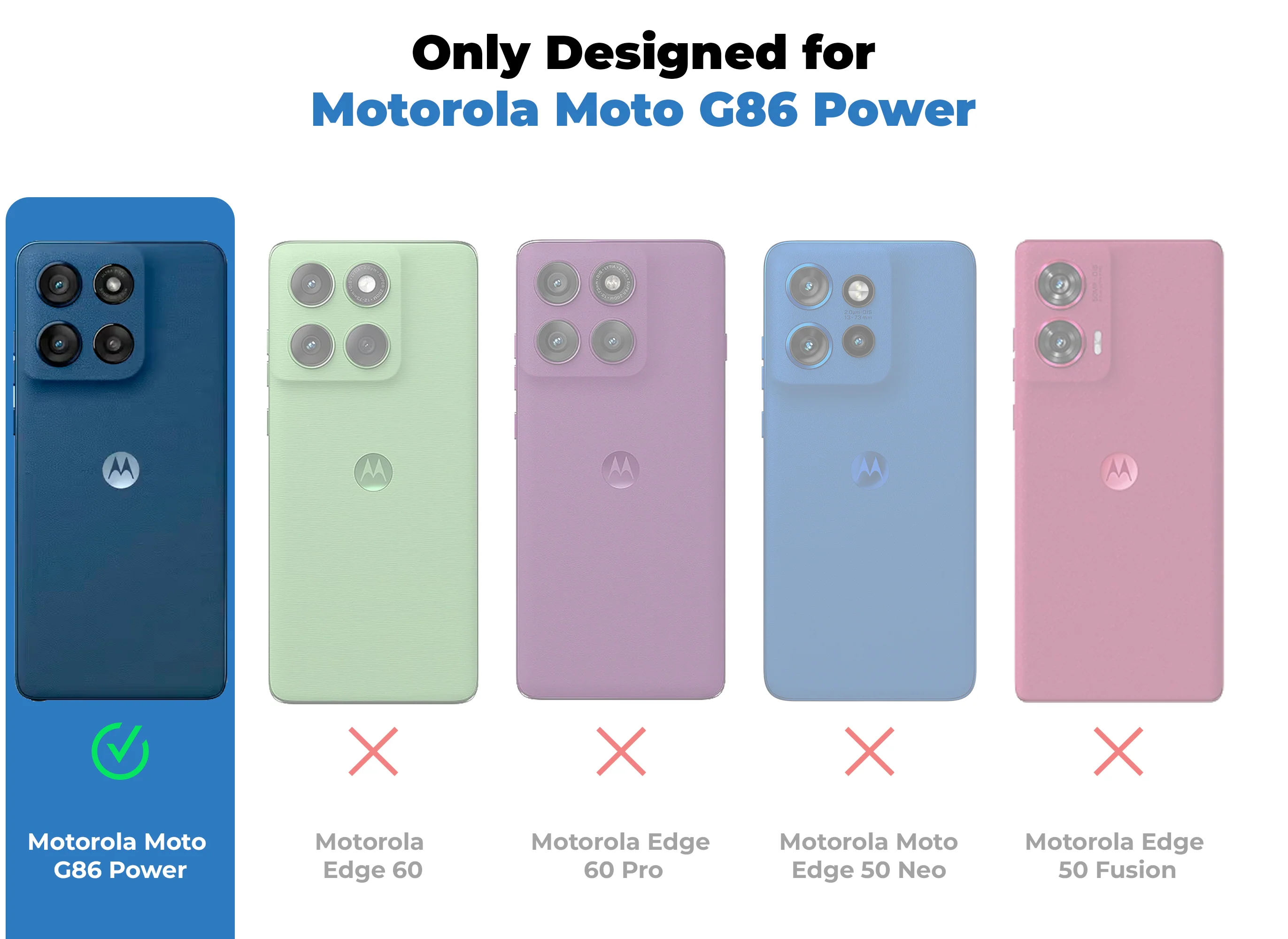 Crystal Clear Hard Anti-Yellow Transparent Back Cover Case For Motorola G86 Power 5G - Image 2