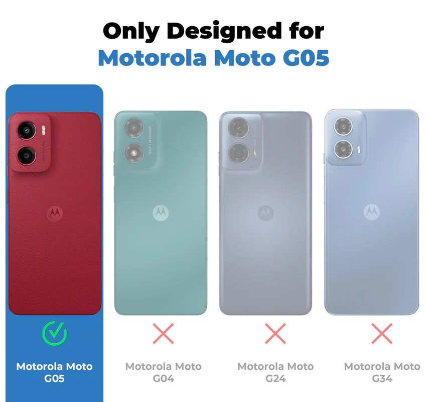 Crystal Clear Hard Anti-Yellow Transparent Back Cover Case For Motorola Moto G05 - Image 2