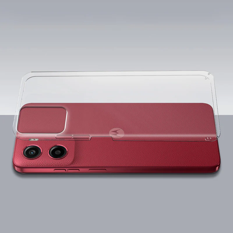 Crystal Clear Hard Anti-Yellow Transparent Back Cover Case For Motorola Moto G05 - Image 7