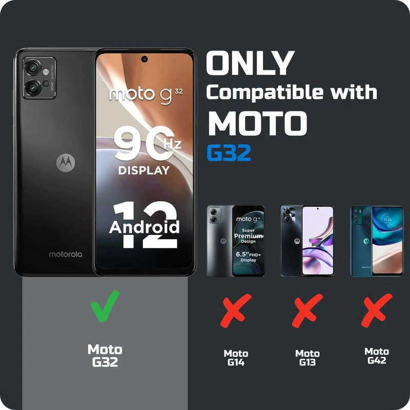 Crystal Clear Hard Anti-Yellow Transparent Back Cover Case For Motorola Moto G32 - Image 2