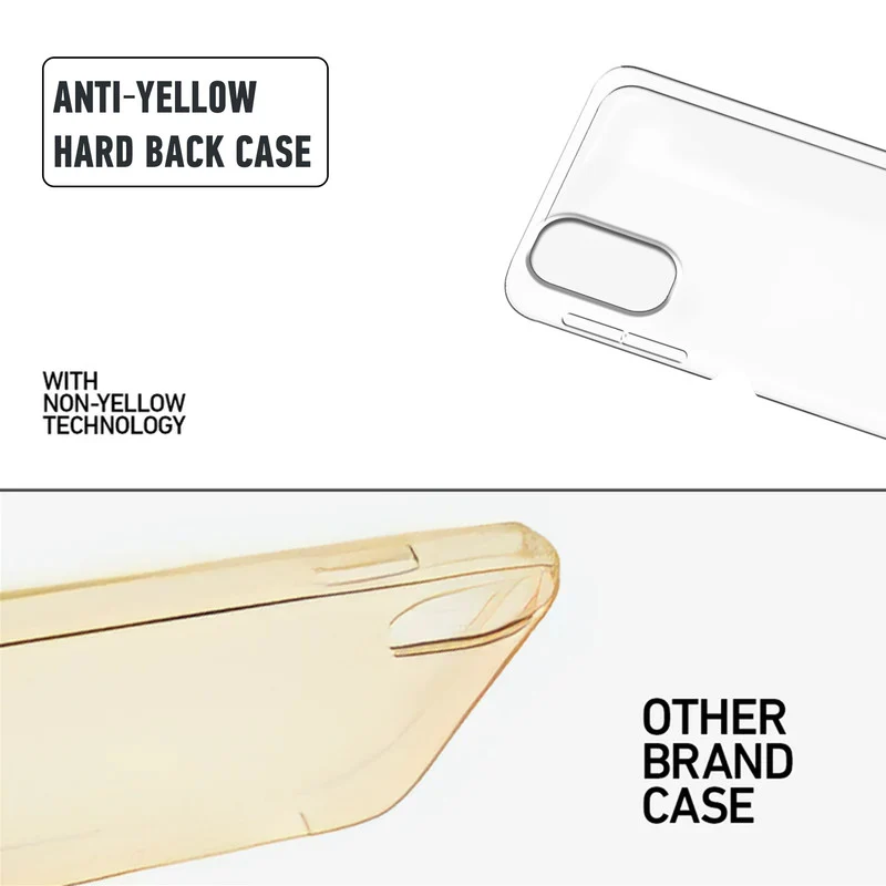Crystal Clear Hard Anti-Yellow Transparent Back Cover Case For Motorola Moto G52 - Image 8