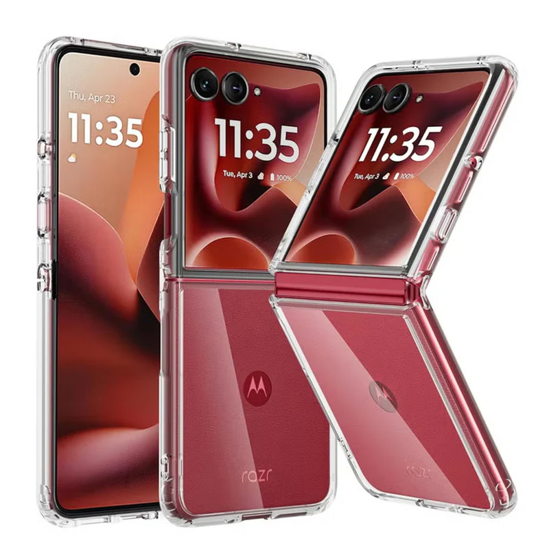 Crystal Clear Hard Anti-Yellow Transparent Back Cover Case For Motorola RAZR 60 Ultra 5G - Image 6
