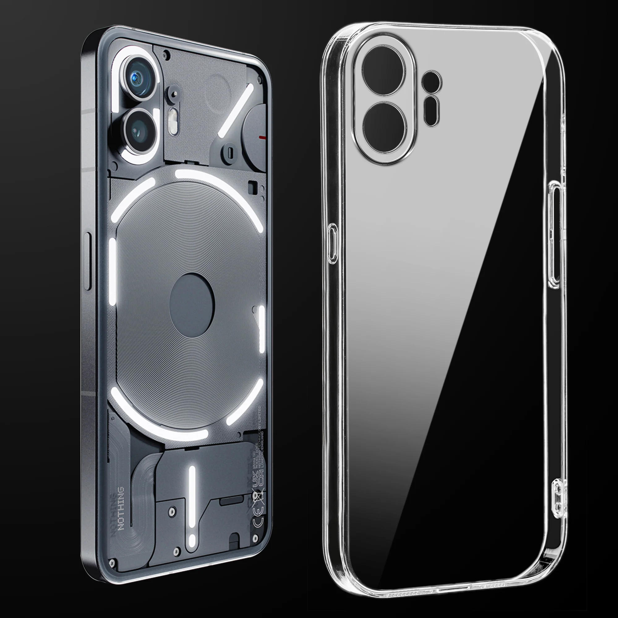 Crystal Clear Hard Anti-Yellow Transparent Back Cover Case For Nothing Phone 2
