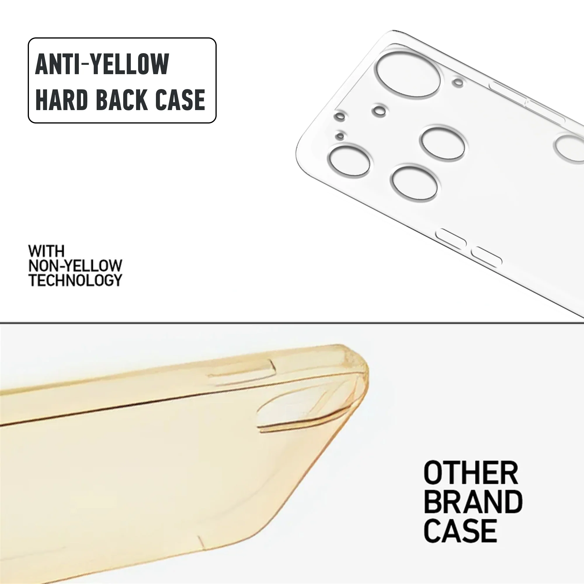 Crystal Clear Hard Anti-Yellow Transparent Back Cover Case For Nothing Phone 3 5G - Image 8