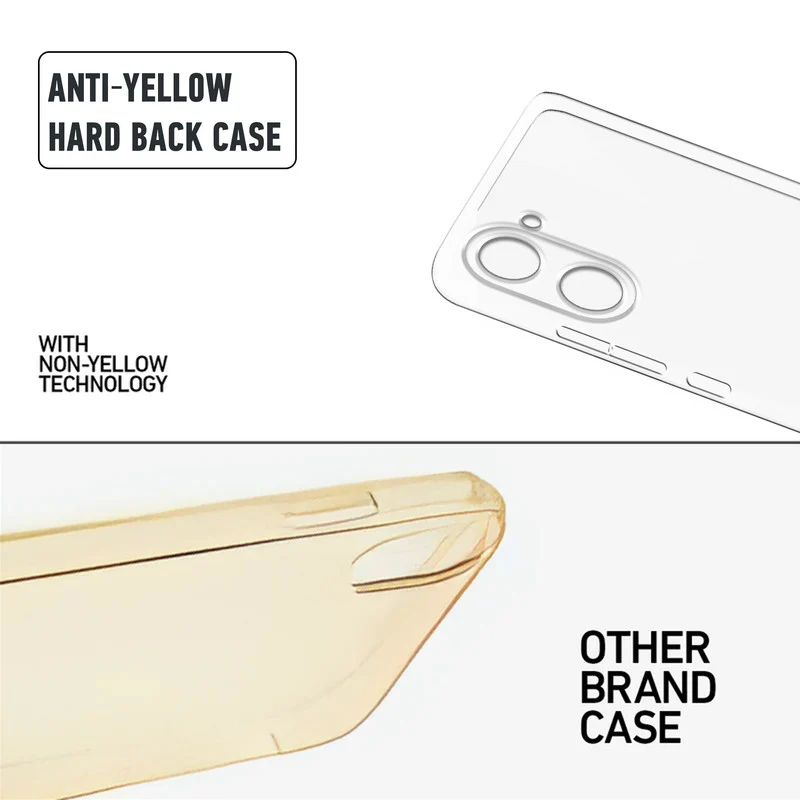 Crystal Clear Hard Anti-Yellow Transparent Back Cover Case For OnePlus Nord CE 5 5G - Image 8