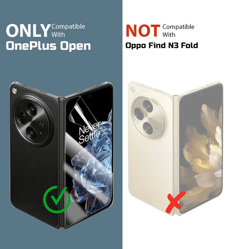 Crystal Clear Hard Anti-Yellow Transparent Back Cover Case For OnePlus Open - Image 2