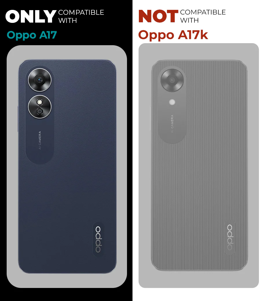 Crystal Clear Hard Anti-Yellow Transparent Back Cover Case For Oppo A17 - Image 2