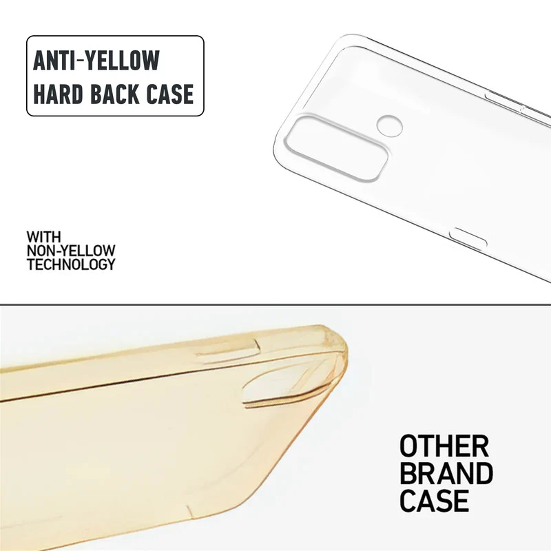 Crystal Clear Hard Anti-Yellow Transparent Back Cover Case For Oppo A32 - Image 8
